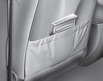 Hyundai Sonata: Front seat. Seatback pocket