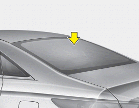 Hyundai Sonata: Antenna. Glass antenna