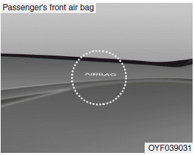 Hyundai Sonata: Driver's and passenger's front air bag. The purpose of the SRS is to provide the vehicle's driver and/or the front passenger