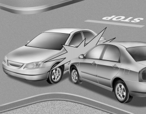 Hyundai Sonata: Curtain air bag. • Front air bags may not inflate in side impact collisions, because occupants