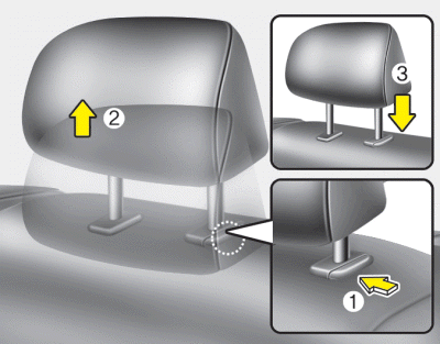 Hyundai Sonata: Rear seat. Removal