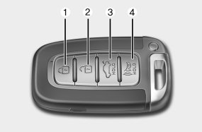 Hyundai Sonata: Smart key functions. Locking