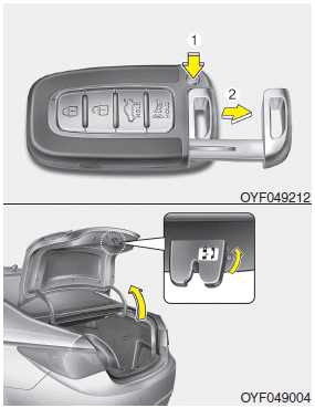 Hyundai Sonata: Restrictions in handling keys. When leaving keys with parking lot and valet attendants, the following procedures