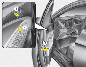 Hyundai Sonata: Operating door locks from outside the vehicle. 