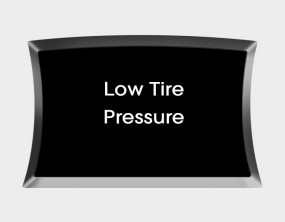 Hyundai Sonata: Warning on the LCD screen. Low tire pressure