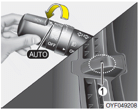 Hyundai Sonata: Lighting control. Auto light position