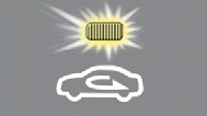Hyundai Sonata: Air intake control. The indicator light on the button illuminates when the recirculated air position