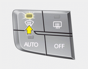 Hyundai Sonata: Manual heating and air conditioning. Defrost-Level