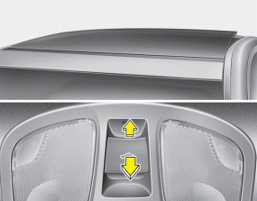 Hyundai Sonata: Tilting the sunroof. When the sunshade is closed