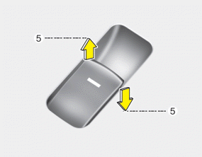 Hyundai Sonata: Power windows. To open or close a window, press down or pull up the front portion of the corresponding