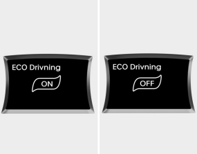 Hyundai Sonata: Gauges. ECO ON/OFF mode (if equipped)