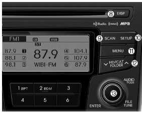 Hyundai Sonata: CD Player : Audio with internal amplifier / Audio with external amplifier. 