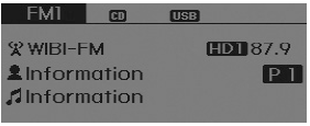 Hyundai Sonata: CD Player : Audio with internal amplifier / Audio with external amplifier. XM radio