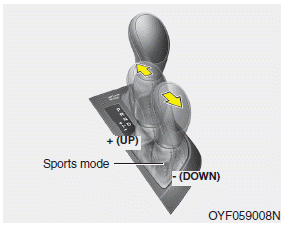 Hyundai Sonata: Automatic transaxle operation. Sports mode