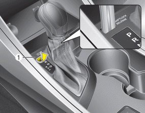 Hyundai Sonata: Automatic transaxle operation. Shift-lock override